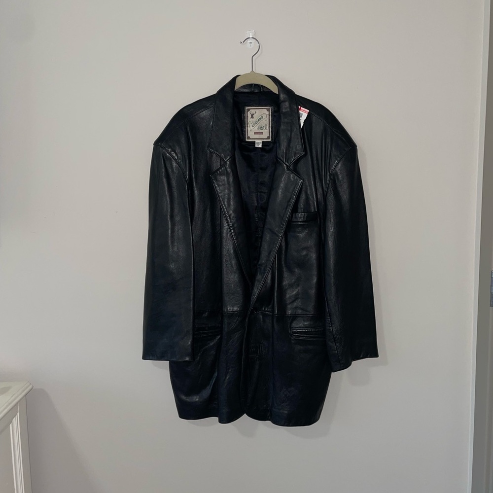 Vintage Black Leather Jacket